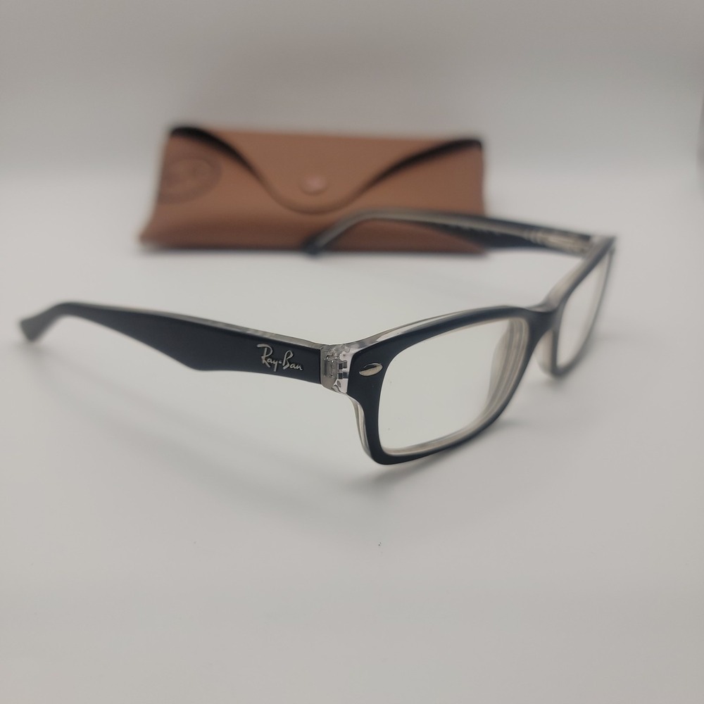 Ray-Ban Junior Kids Rectangular Eyeglass Frames Only RB1530 3529 Black 48-18-130